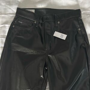 Gap Slim High Rise Leather Pants -NWT